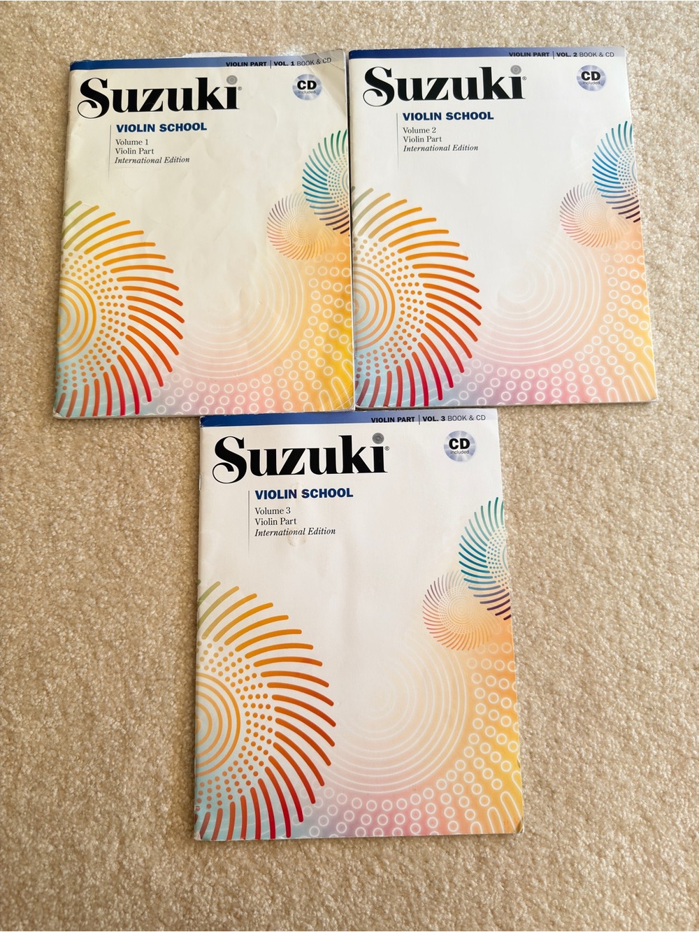 Suzuki Violin Lesson Books Vol 1-3 Beginner Practice Books